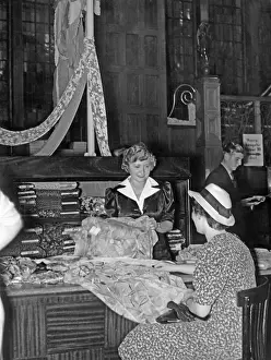 Fabrics: Cloth seller in Berlin, 1938