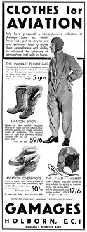 Gamages: Clothes for Aviation from Gamages, 1931