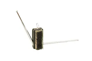 Retractable: Clothes brush with retractable folding hanger