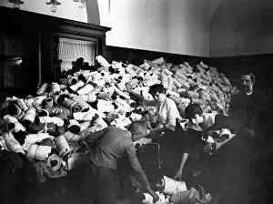 Sorted: Clothes collecting point in Berlin, 1914