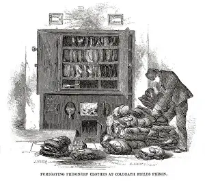 Clothes fumigation at Coldbath Fields Prison