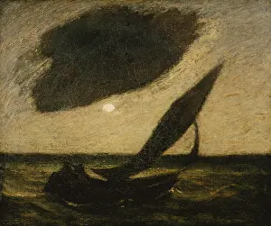 Representational: UNDER A CLOUD, by Albert Pinkham Ryder, 1900, American
