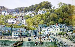 Clovelly: Clovelly, Devon, viewed from the Quay