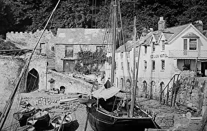 Clovelly: Clovelly Harbour, Devon, Victorian period