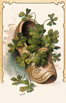 Clipart: Clover and Wooden Shoe