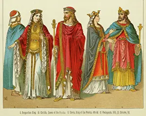 Franks: Clovis I, King of the Franks and Queen Clotilda