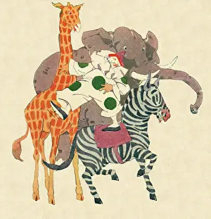 Giraffe: Clown and Animals