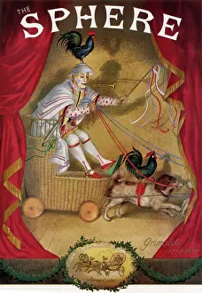 Grimaldi: The Clown Grimaldi Performing on a Cart