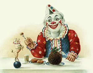 Whiteface: Clown & poodle