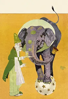 Fancher: Clown serves Elephant a Drink