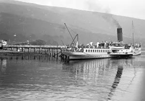 Berthed: Clyde paddle steamer