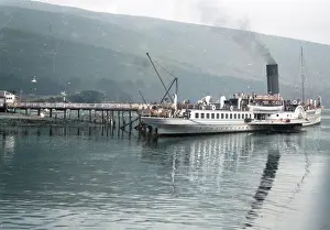 Berthed: Clyde paddle steamer