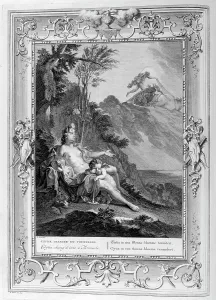 Represented: Clythie (Clytie). Engraved illustration from The