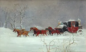 Dodd: Coach and Horses moving to left in the snow