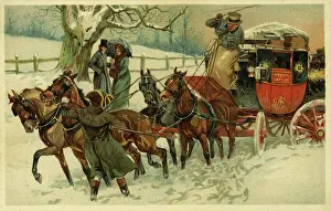 Coachmen: Coach & horses in winter