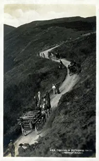 Hause: Coaching up Buttermere Hause, Lake District, Cumbria