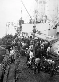 Necessary: Coal acquisition on a German warship