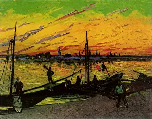 Barges: Coal Barges, by Van Gogh