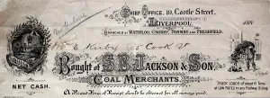 Merchants: Coal merchant,s B Jackson & Son