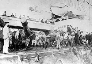 Lifeboat: Coal takeover aboard a German warship, 1902