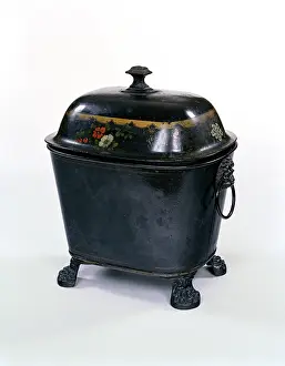 Japanned: Coal vase