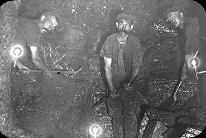 Pontypool: Coalface workers, Baldwin's Level, Pontypool, South Wales