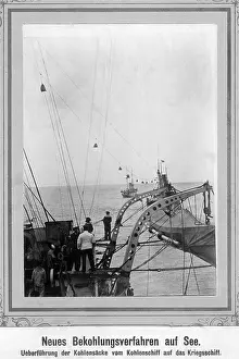 Transferred: Coaling operation at sea, 1905