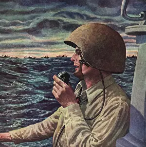 Guardsman: Coast Guardsman watching over Convoy