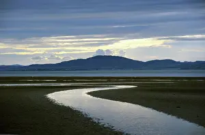 Solway: The coast at Siloth, Cumbria, England at low water
