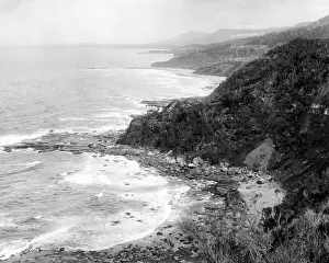Craggy: Coastal scene, Clifton, Illawarra District, Australila