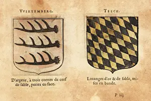 Armorial: Coat of arms of the Duchies of WEurttemberg and Teck