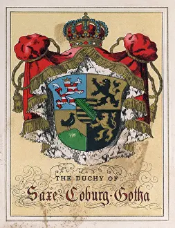 The Coat of Arms of The Duchy of Saxe Coburg Gotha