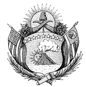 Volcanos: Coat of arms, El Salvador