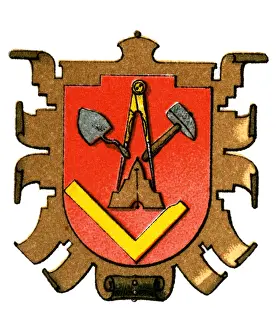Trowel: Coat of arms, Germany, masons