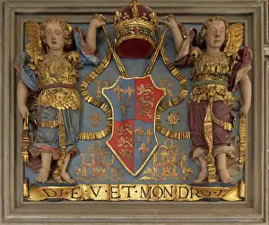 Repainted: Coat of arms, Hampton Court Palace