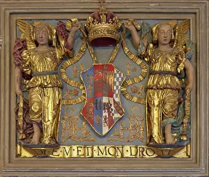 Repainted: Coat of arms, Hampton Court Palace