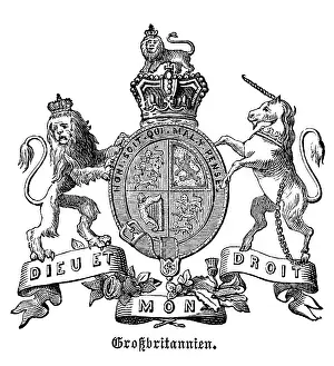 Escutcheon: Coat of arms, Kingdom of Great Britain