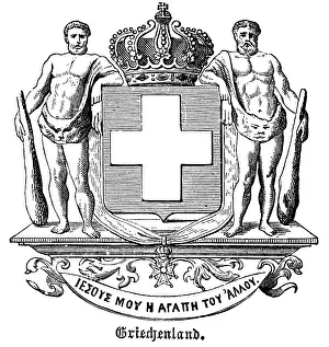 Escutcheon: Coat of arms, Kingdom of Greece