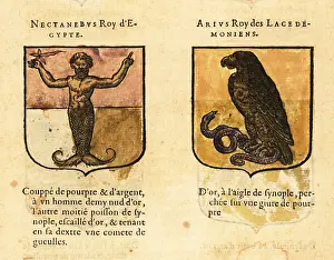 Greek Myth: Coat of arms of Nectanebo I, Egyptian pharaoh