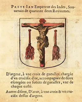 Armorial: Coat of arms of Prester John of the Indies, legendary