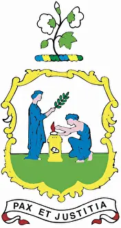 Hatchment: Coat of arms, Saint Vincent and Grenadines