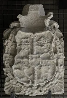 Puerta: Coat of arms of Spain. From the ancient Gate of Aires