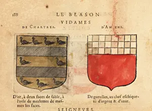 Martlet: Coat of arms of the Vidames of:Chartres and Amiens