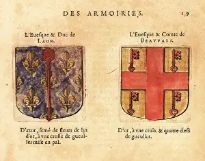 Armorial: Coats of arms of the Bishop-Duke of Laon and the