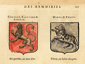 Middle East: Coats of arms of Chaldea, Babylon and Assyria