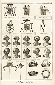 Brisson: Coats of arms, helms, coronets of nobility