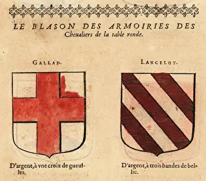 Red Cross: Coats of arms of King Arthur's Knights of the