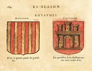 Castille: Coats of arms of the Kingdoms of Aragon and Castille