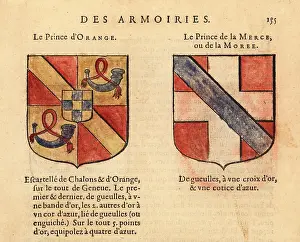 Chez Rolet Boutonne: Coats of arms of the Prince of Orange and of Morea
