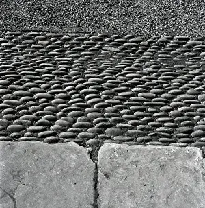 Cobblestones: Cobbled path in St Ives, Cornwall